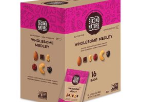 Second Nature Wholesome Medley Trail Mix, 1.5 oz Bag, 16 Bags/Box