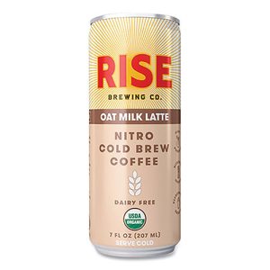 RISE Brewing Co.® Nitro Cold Brew Latte, Oat Milk, 7 oz Can,