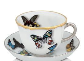 Vista Alegre Butterfly Parade by Christian Lacroix Espresso Cup & Saucer
