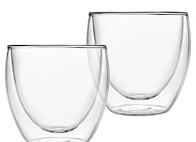 Godinger Double Walled Espresso Cups, Set of 2