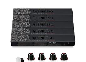 Nespresso Capsules OriginalLine, Ristretto Decaffeinato, Dark Roast Espresso Coffee, 50-Count Espresso Pods