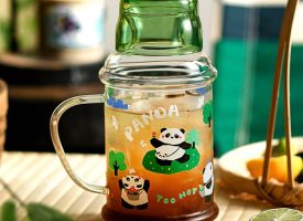 Cute Panda Mug - Glass - 40.6 oz Capacity