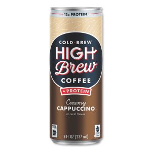 HIH00560 8 oz Cold Brew & Protein Creamy Cappuccino Coffee - Pack of 12