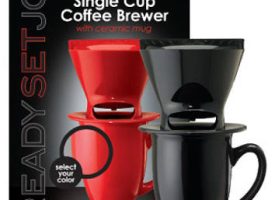64010 Ready Set Joe One Cup Coffee Maker With Mug