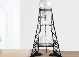 Eiffel Tower-inspired Cold Brew Coffee Maker - Transparent - Rose Gold - Black