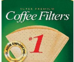 620122 No. 1 Cone Coffee Filter, Natural Brown, Pack 40