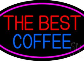 Everything Neon N105-14010 The Best Coffee LED Neon Sign 10 x 24 - inches