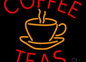 Everything Neon N105-1481 Coffee Teas LED Neon Sign 16 x 16 - inches