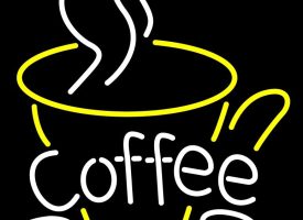 Everything Neon N105-1475 Coffee In Between Glass LED Neon Sign 15 x 19 - inches