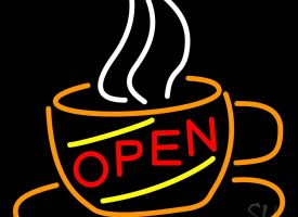 Everything Neon N105-1504 Open Coffee Cup LED Neon Sign 16 x 16 - inches