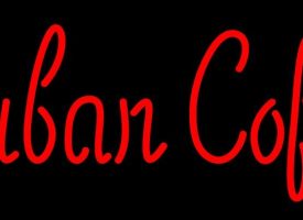 Everything Neon N105-3650 Red Cuban Coffee LED Neon Sign 10 x 24 - inches
