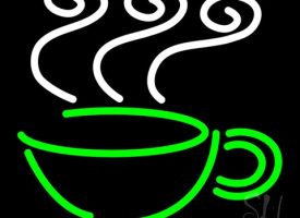 Everything Neon N100-1594 Coffee Cup Logo LED Neon Sign 17" Tall x 17" Wide