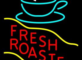 Everything Neon N105-1573 Red Fresh Roasted Coffee Cup LED Neon Sign 15 x 19 - inches