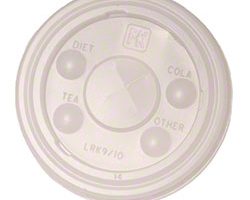 Drink Cup Lid with X Slot for RK16 & 20 - Translucent