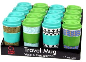 2287804 Travel Mug with Patterns - 16.5 oz Case of 16