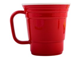 Odash RCL-4357 12 oz Ceramic Coffee Mug, Red