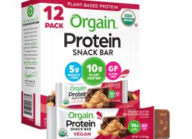 Orgain Protein Bars, Peanut Butter Chocolate Chunk (12 pk)