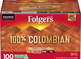 Folgers 100% Colombian Coffee K-Cups, Medium Roast (100 ct.)
