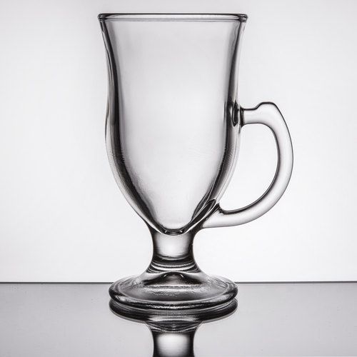 003832 8 oz Glass Irish Coffee Mugs - 6 in., Case of 12
