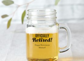 30036NA-CEB 5 x 4 in. 16 oz Personalized Mason Jar Mug with Celebration Case - Pack of 12