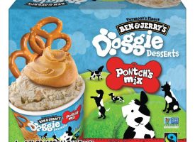 076011 4 oz Doggie Desserts Pontchs Mix Peanut Butter & Pretzel Swirl Frozen Dog Treats, Pack of 4