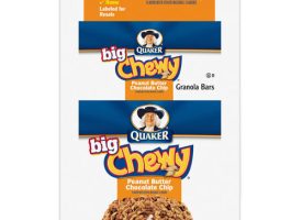 Quaker Foods Peanut Butter Chewy Granola Bar, 1.48oz., 10/BX, Multi
