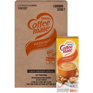 Nestl???" Coffee-mate?" Coffee Creamer Hazelnut - liquid creamer singles