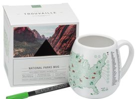 6062216 16.9 oz US National Parks BPA Free Mug, White