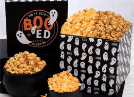 Happy Halloween Cheesy Cheddar and Caramel Popcorn Duo Experience