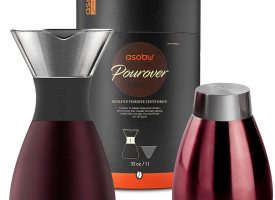 Asobu Pour Over Coffee Maker (Burgundy)