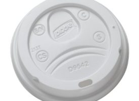 Plastic Deerfield Hot Lids Cups, White - 10 to 16 oz