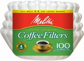 62912 4 To 6 Cup Basket Coffee Filter- White- Count 100