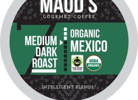 Maud's Organic Single-Origin Fair-Trade Mexico Dark Roast Coffee Pods