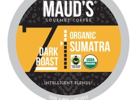 Maud's Organic Single-Origin Fair-Trade Sumatra Dark Roast Coffee Pods