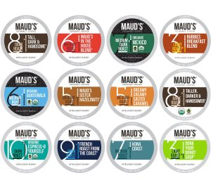 Maud's 12 Flavor Bulk Coffee Variety Pack (Variety Family Pack) - 136 Pods