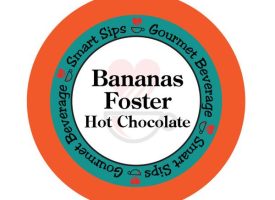 Smart Sips HOTBANFOST24 Bananas Foster Hot Chocolate, Single Serve Cups for All Keurig K-cup Brewers, 24 Count