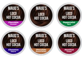 Maud's Flavored Hot Chocolate Variety Pack (6 Flavors) - 48 Pods