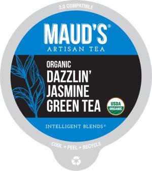 Maud's Organic Jasmine Green Tea Pods (Dazzlin' Jasmine) - 24ct