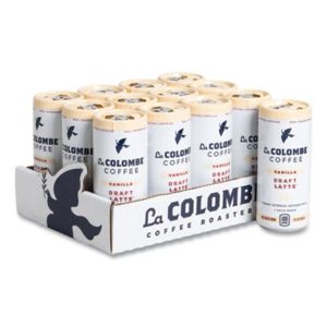 La Colombe LALLCT00002 9 oz La Colombe Cold Brew Draft Latte Coffee, Vanilla - 12 Count