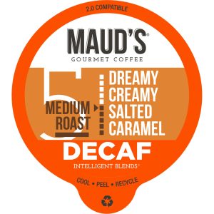 Maud's Decaf Salted Caramel Flavored Coffee Pods - 24ct