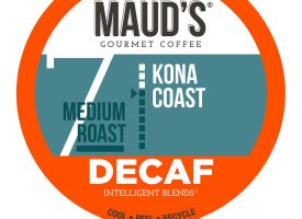 Maud's Decaf Kona Blend Medium Roast Dark Coffee Pods - 18ct