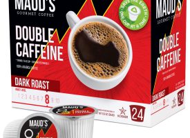Maud's Double Caffeine Dark Roast Coffee Pods (2X Caffeine) - 24ct
