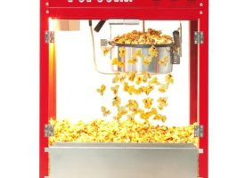TookssMachine with 8 Oz Kettle Vintage Movie Theater CommercialMachine with Interior Light - Red