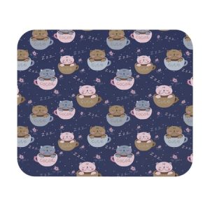 Coffee Lover Cat Mouse Pad