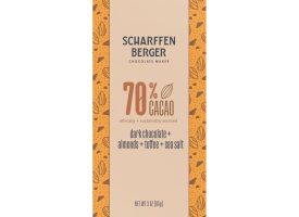2207909 3 oz Almond Toffee Chocolate Bar - Pack of 12