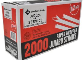 Member's Mark Wrapped Jumbo Straws (2,000 ct.)