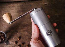 Japanese Style Coffee Grinder - Stainless Steel - Hand-Cranked