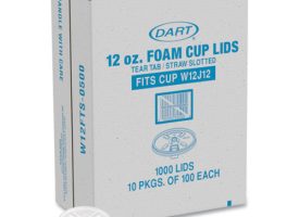 DCCW12FTS 12 oz Lids for Foam Cups & Containers, Translucent