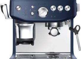 Breville - the Barista Express Impress Espresso Machine - Damson Blue