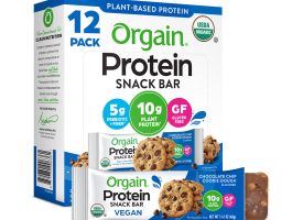 Orgain Protein Bars, Chocolate Chip Cookie Dough (12 pk)